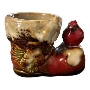 VTG Kirkland's Cardinal on Santa Claus Boot Tealight Holder – Rustic Festive Dec